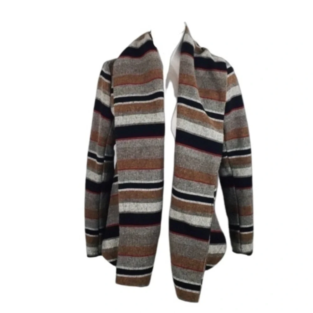 Anthro Otis & Maclain stripe oversized wool jacket